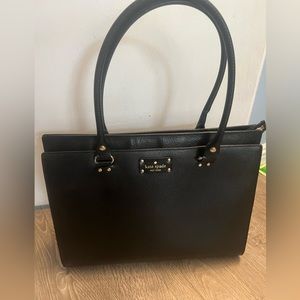 Kate Spade Large Black Leather Satchel